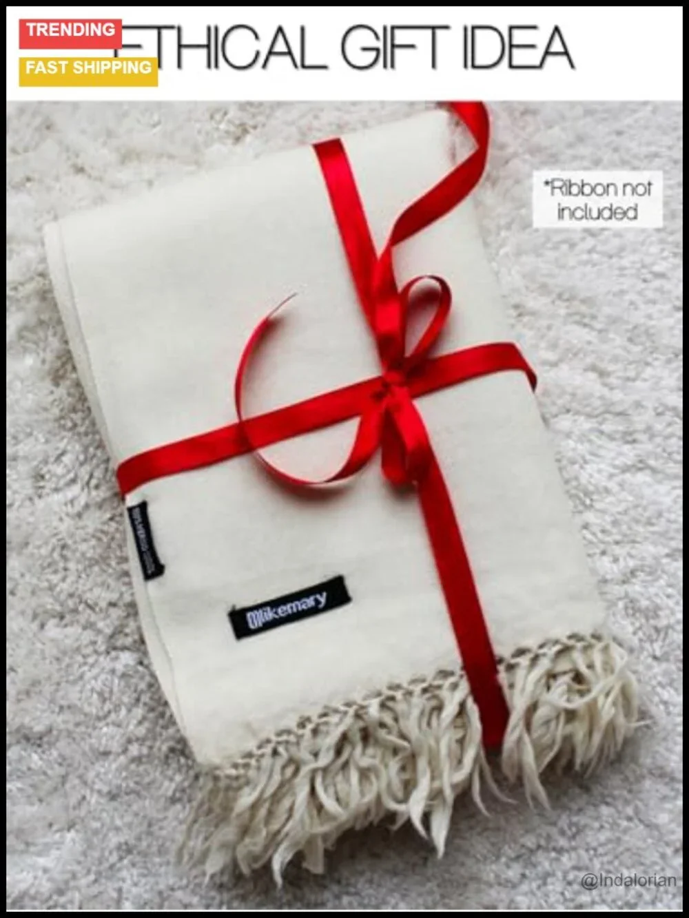 100% Merino Wool Pashmina Shawl Wrap - Oversized Blanket Scarf - Handmade
